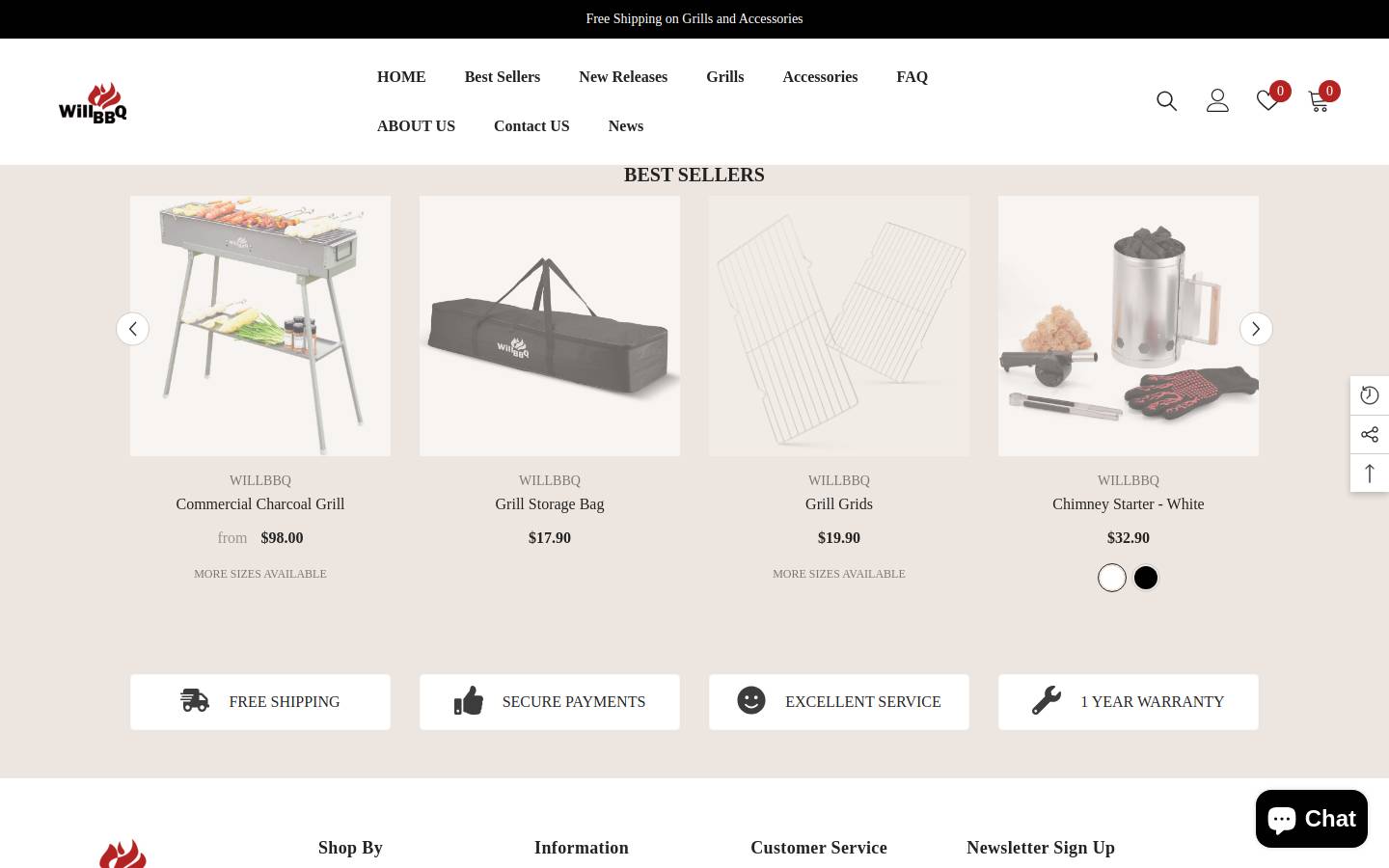 willbbq.com homepage screenshot