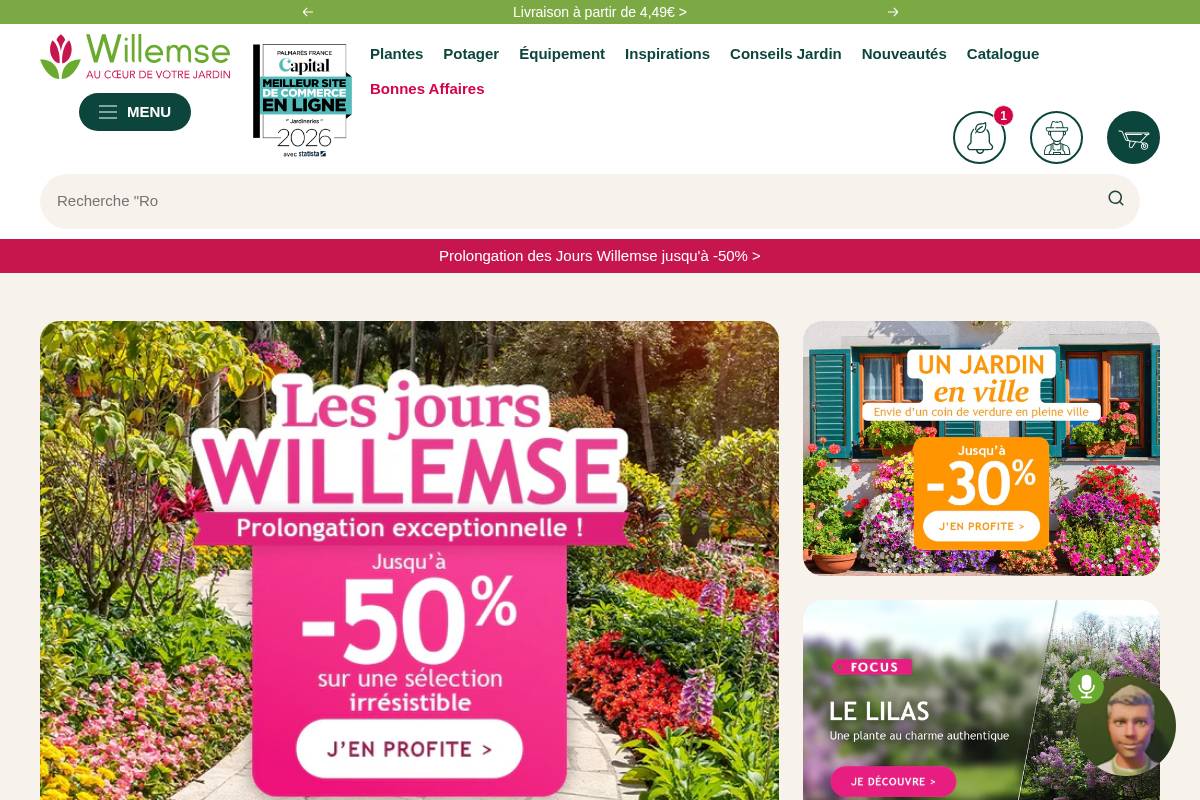Willemse France homepage screenshot