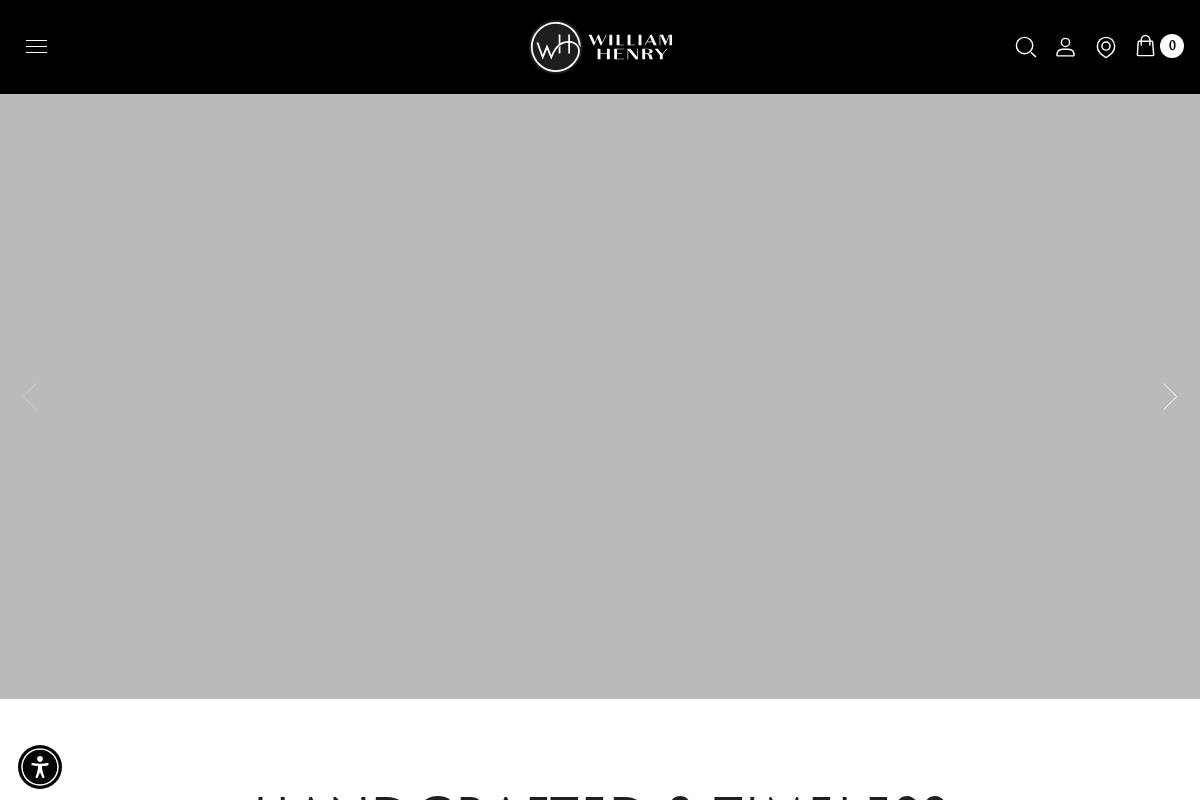 William Henry homepage screenshot