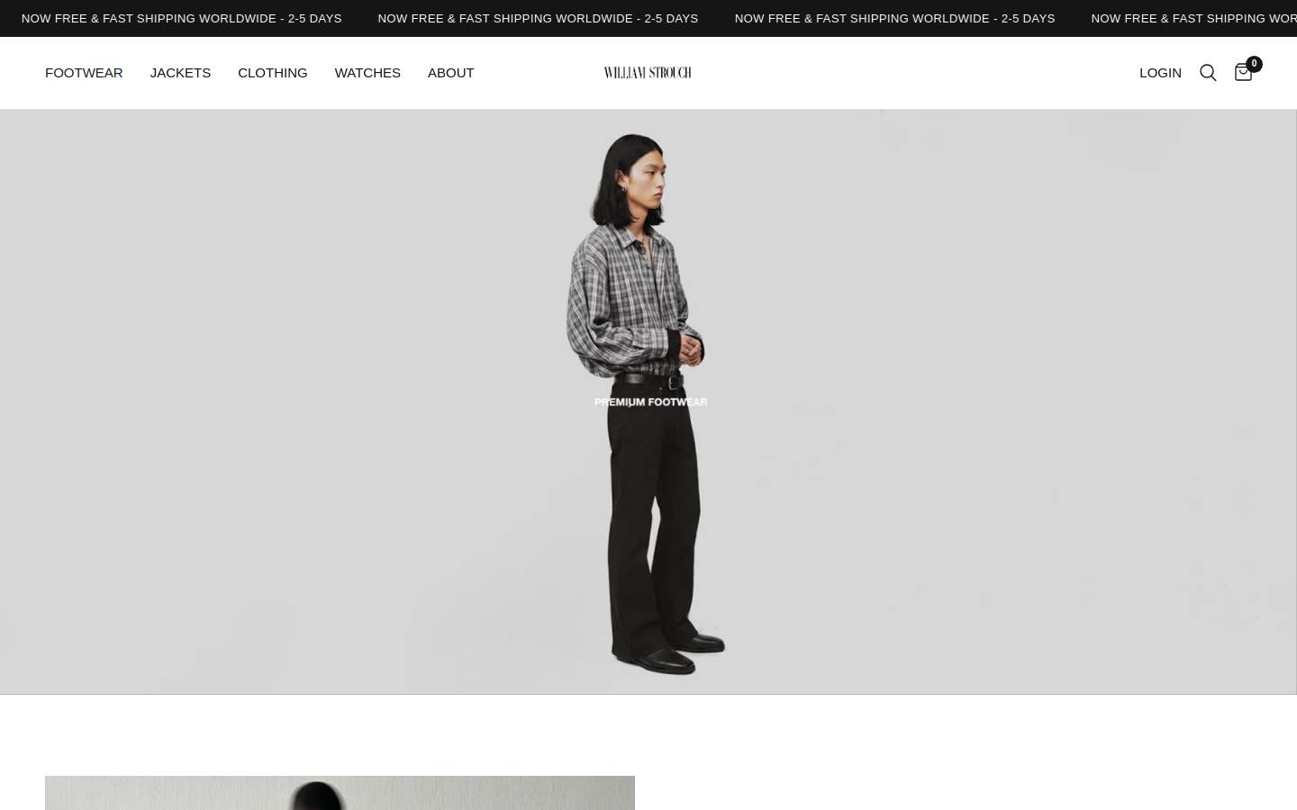 Williamstrouch homepage screenshot