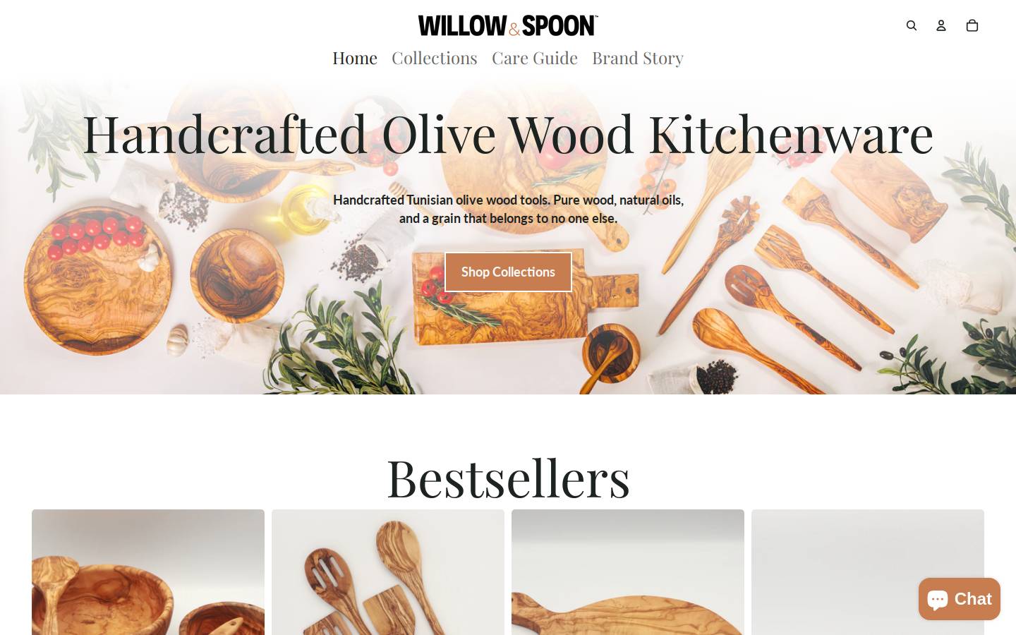 willowandspoon.com homepage screenshot