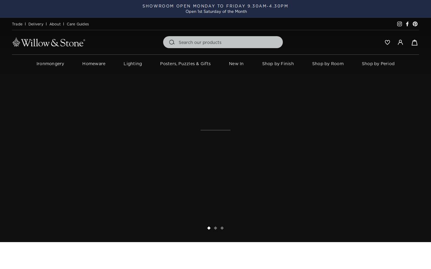 Willow & Stone homepage screenshot