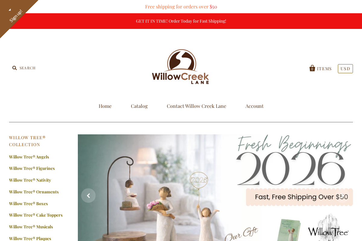 Willowcreeklane homepage screenshot