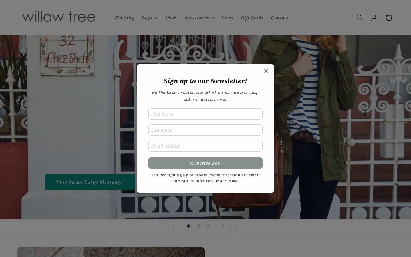 willowtreedesigns.co.za homepage screenshot