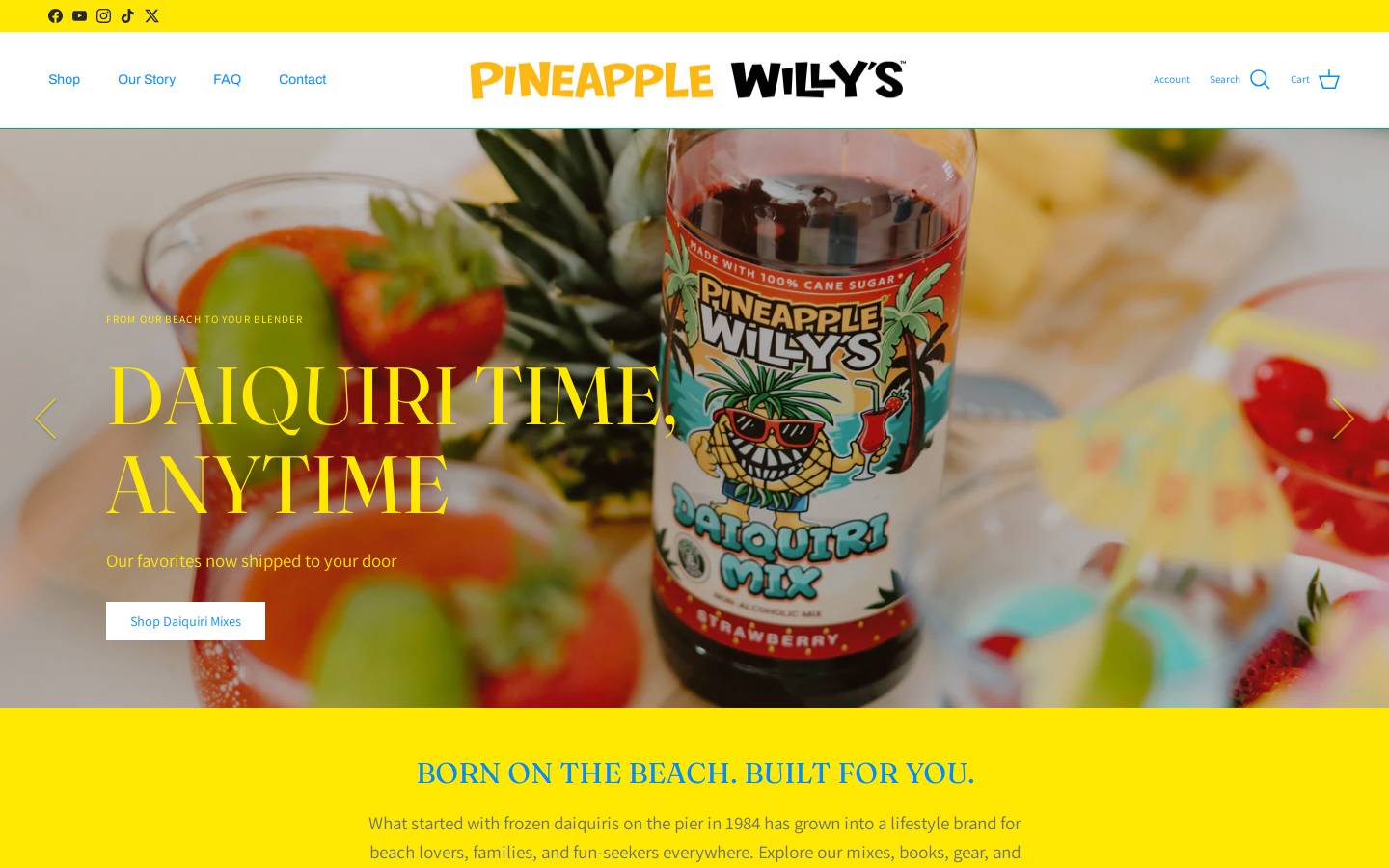 willys.shop homepage screenshot
