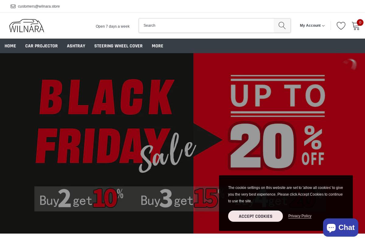 wilnara.us homepage screenshot