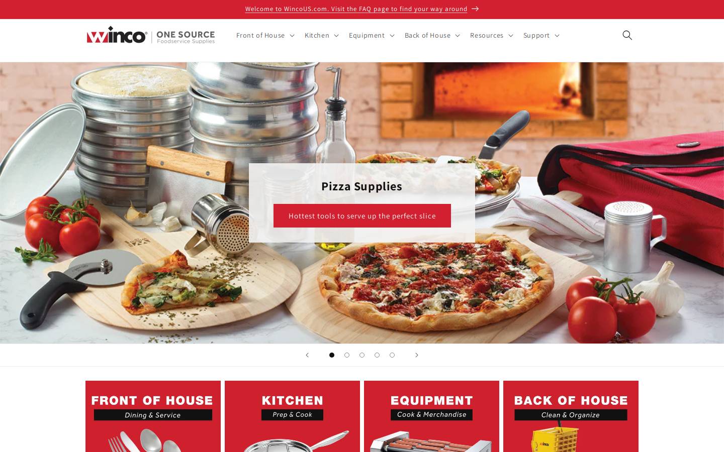 wincous.com homepage screenshot