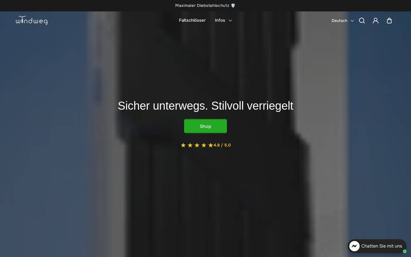 wind-weg.com homepage screenshot
