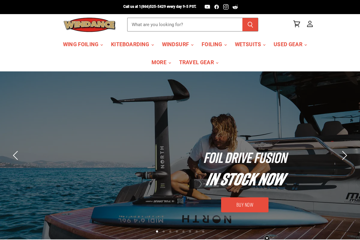 Windance homepage screenshot