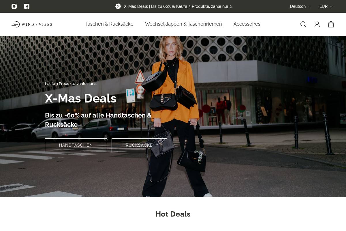 windandvibes.com homepage screenshot