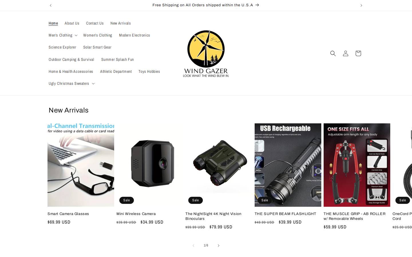 windgazer.com homepage screenshot