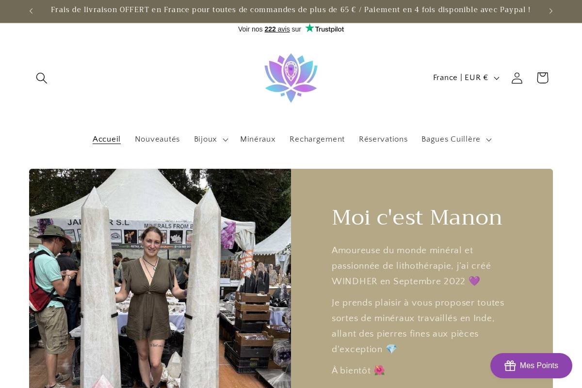 WINDHER homepage screenshot