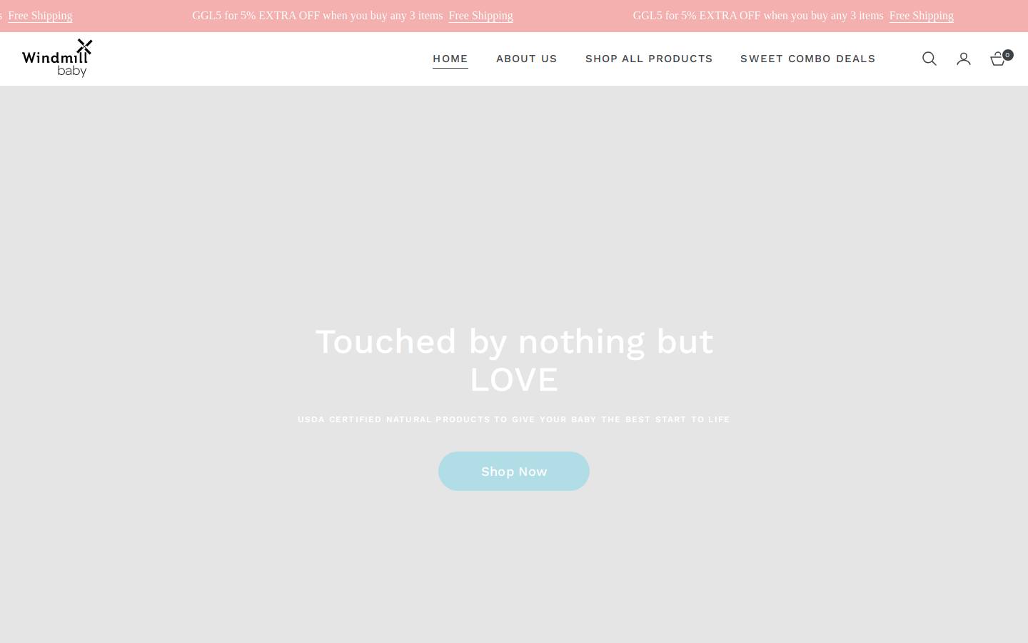 windmillbaby.com homepage screenshot