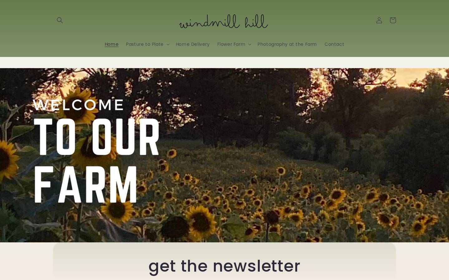 windmillhillfarms.com homepage screenshot