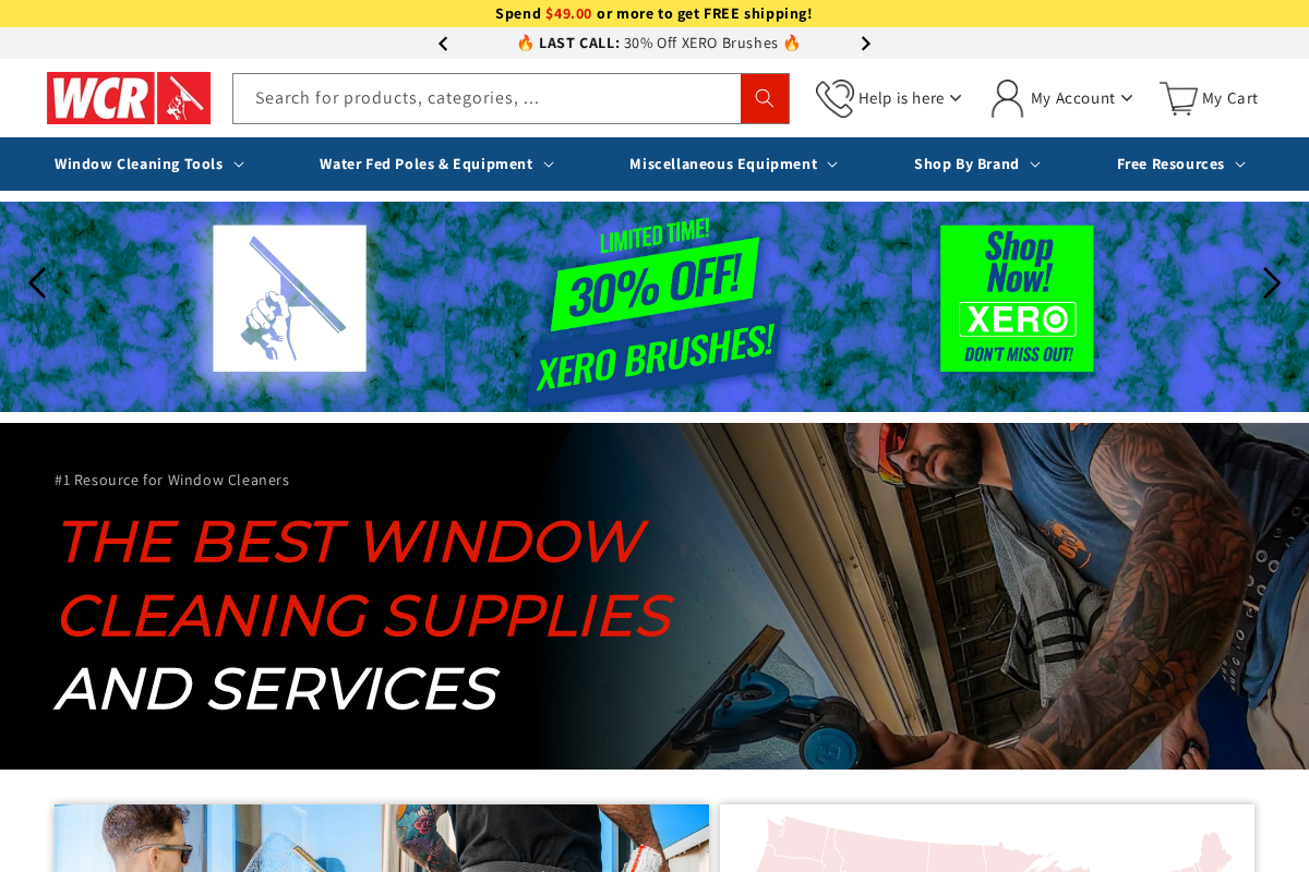 Windowcleaner homepage screenshot