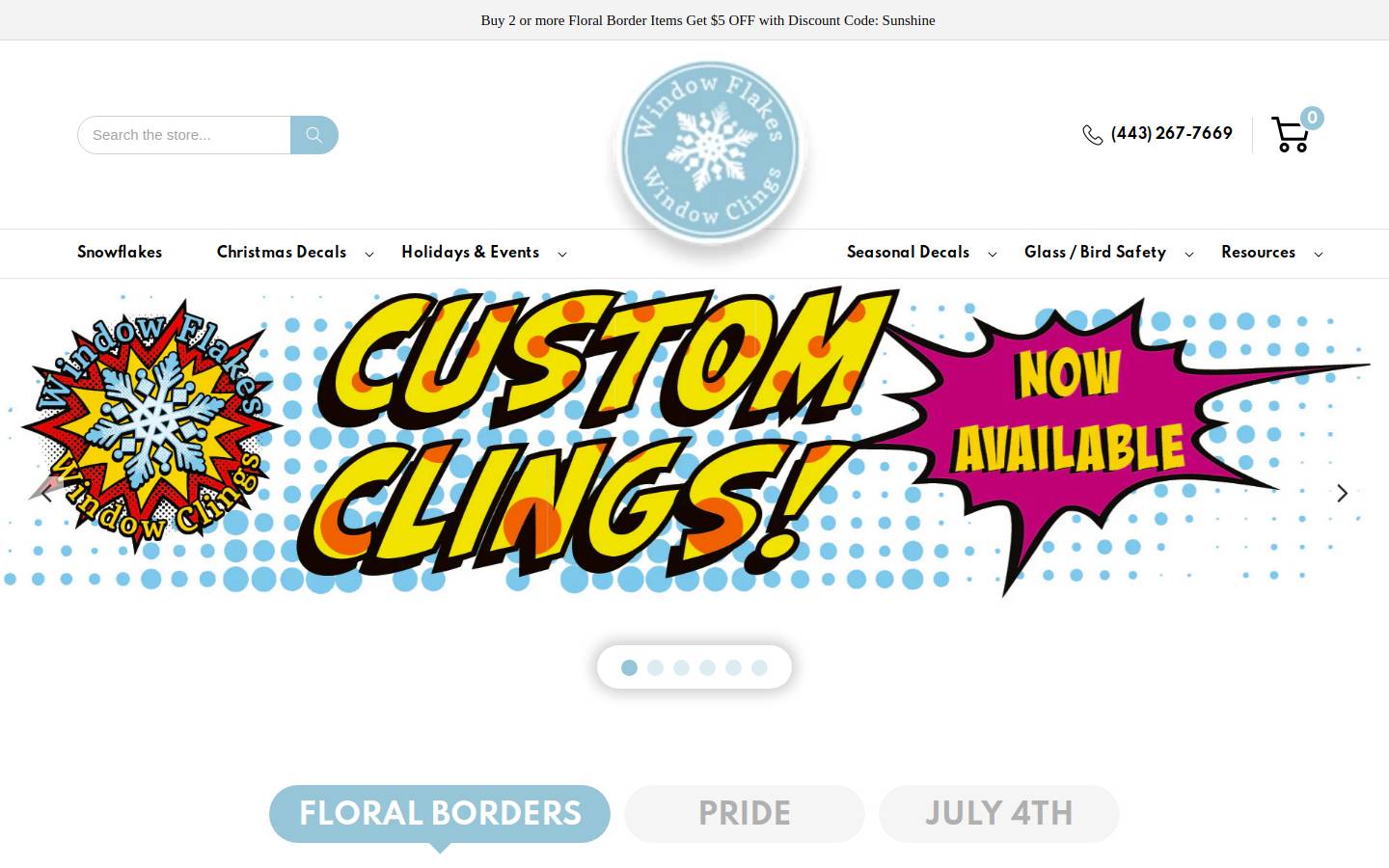 windowflakes.com homepage screenshot