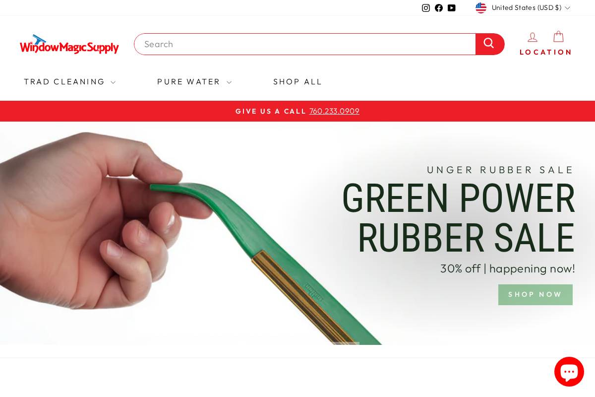 windowmagicsupply.com homepage screenshot