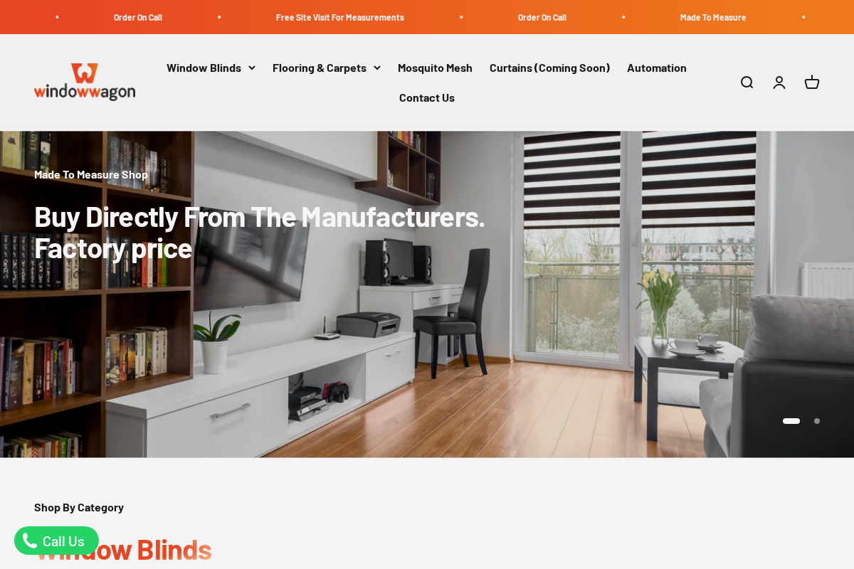 Window Wagon homepage screenshot