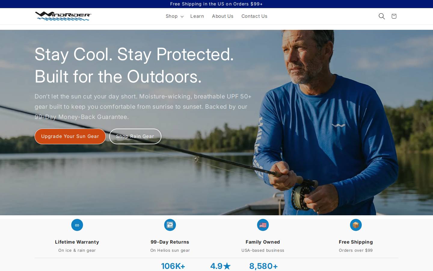 windrider.com homepage screenshot