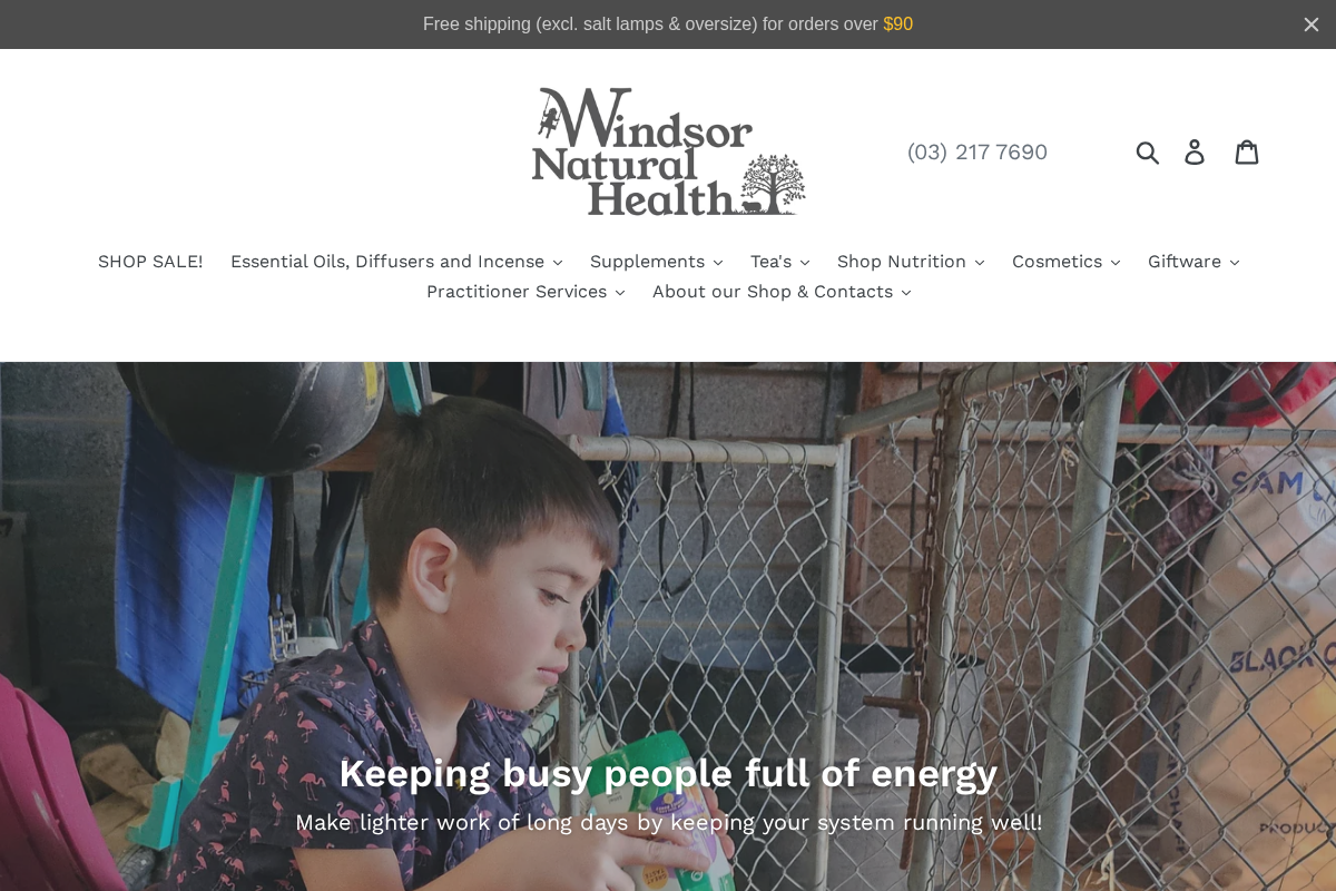 Windsor Health homepage screenshot