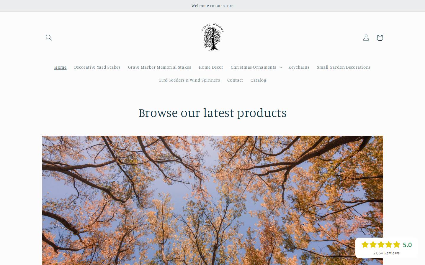 windy-willows.com homepage screenshot