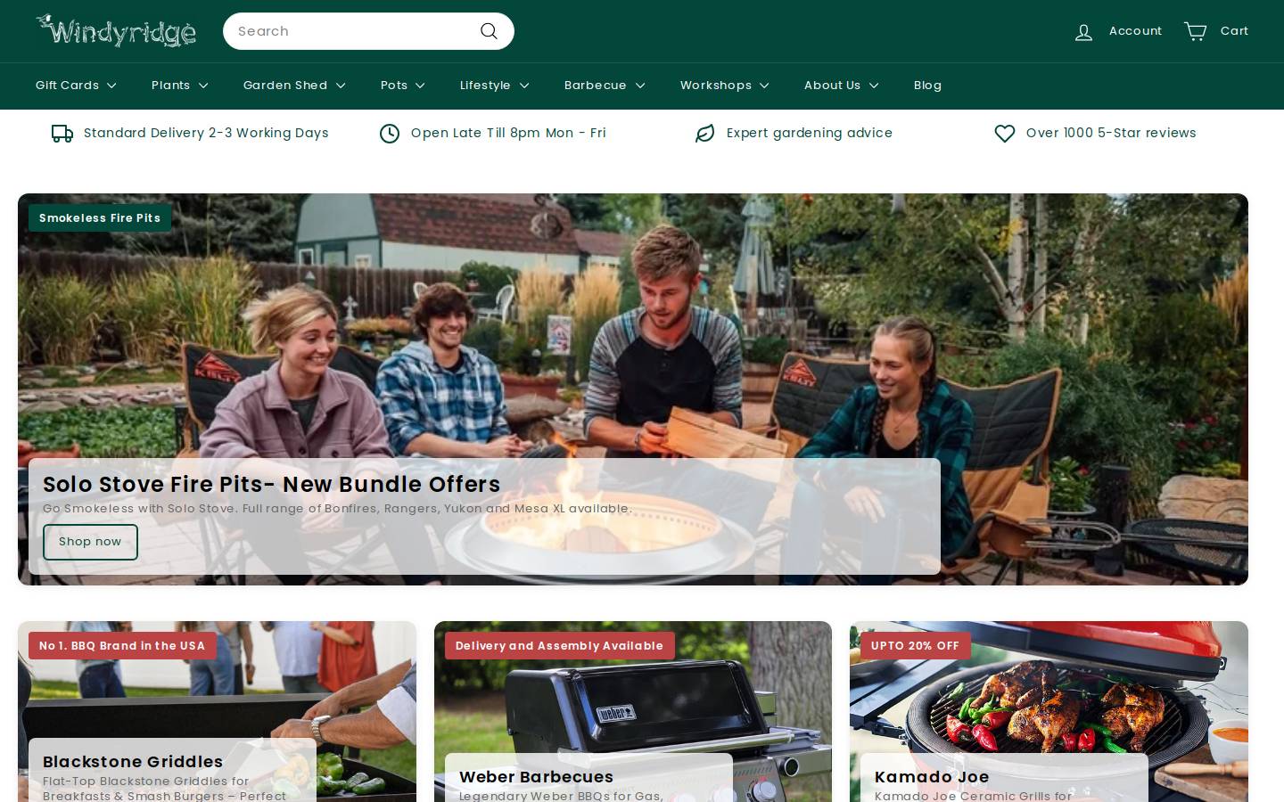 windyridgegardencentre.ie homepage screenshot