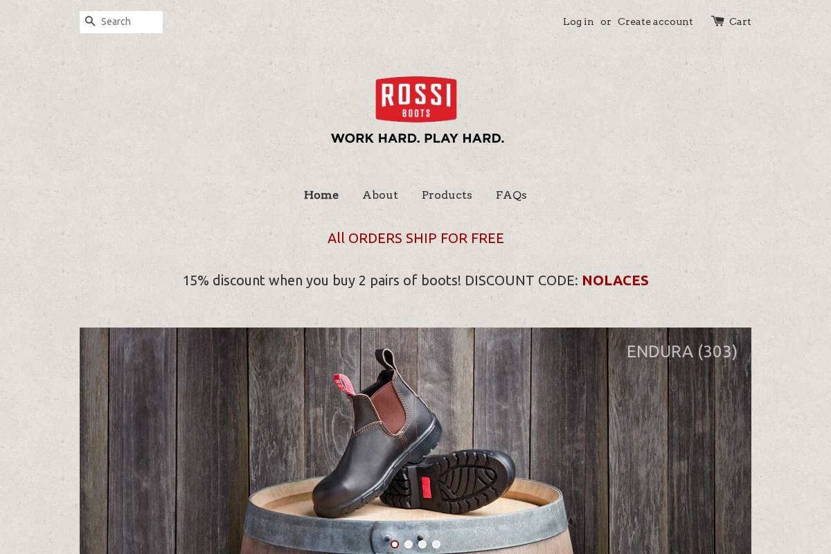 wineryboots.com homepage screenshot