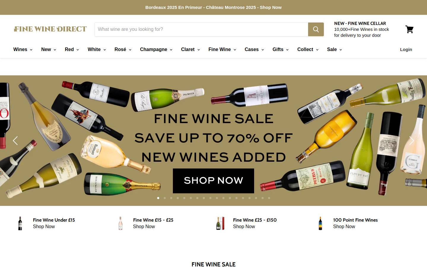 wines-direct.co.uk homepage screenshot