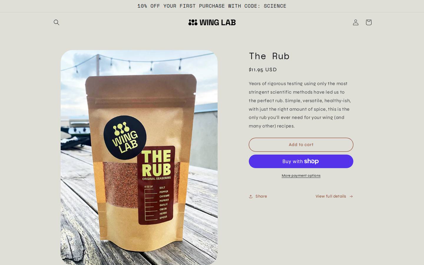 winglab.co homepage screenshot