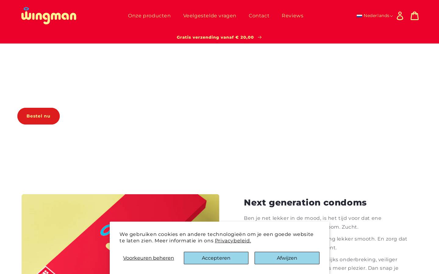 wingmancondoom.be homepage screenshot