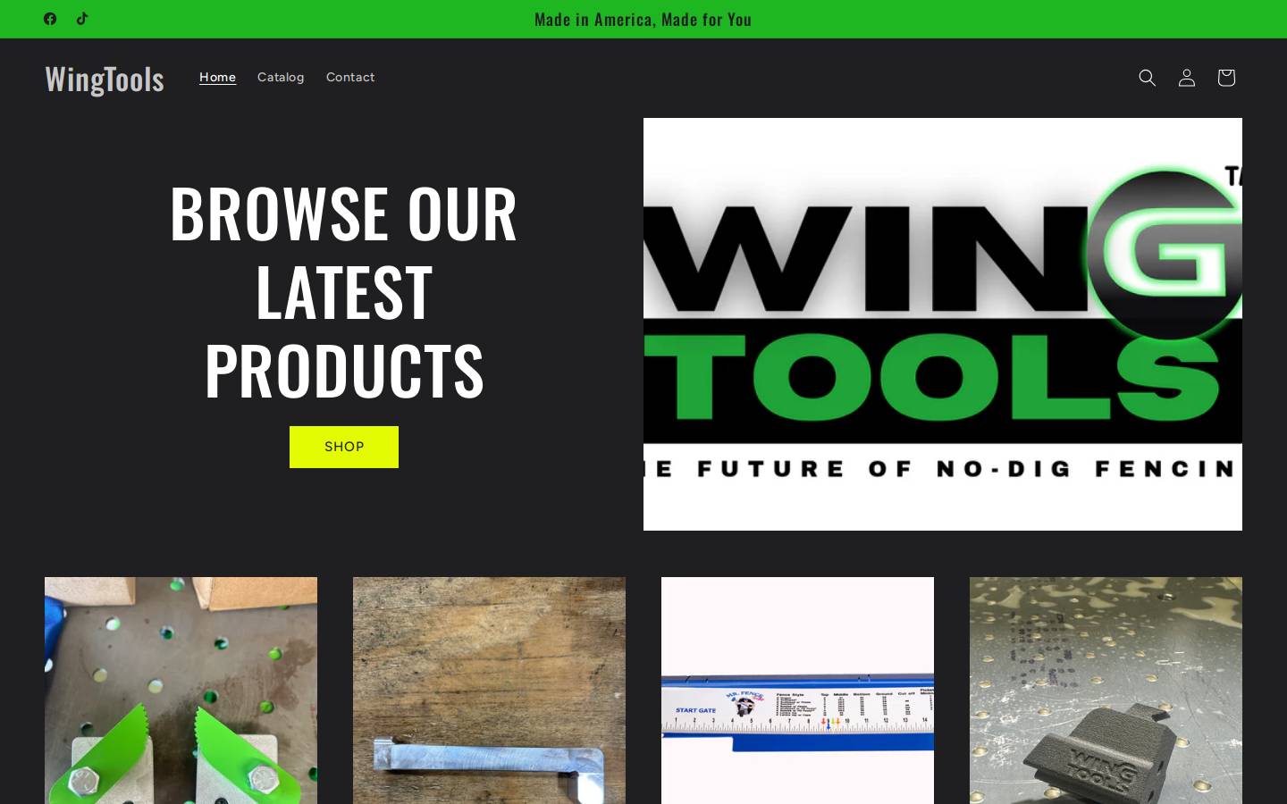 wingtools.net homepage screenshot