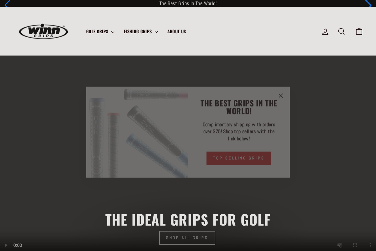 Winngrips homepage screenshot