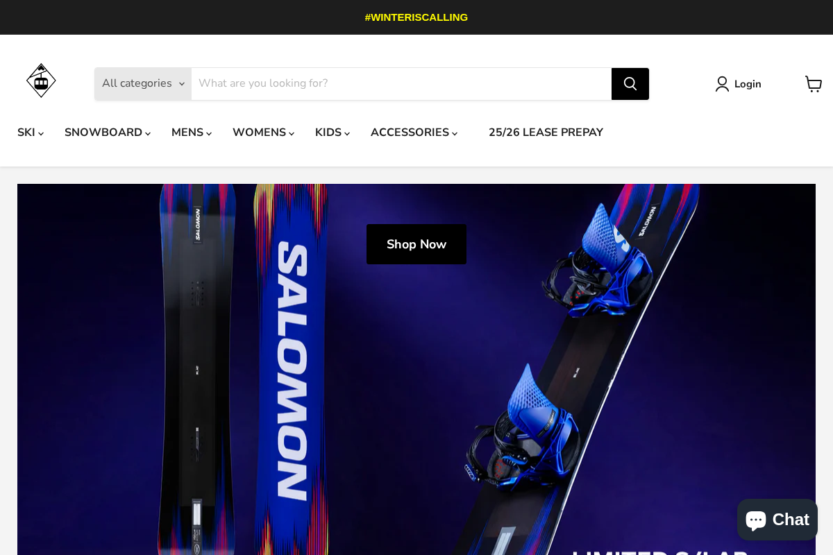 Winteriscalling.com homepage screenshot