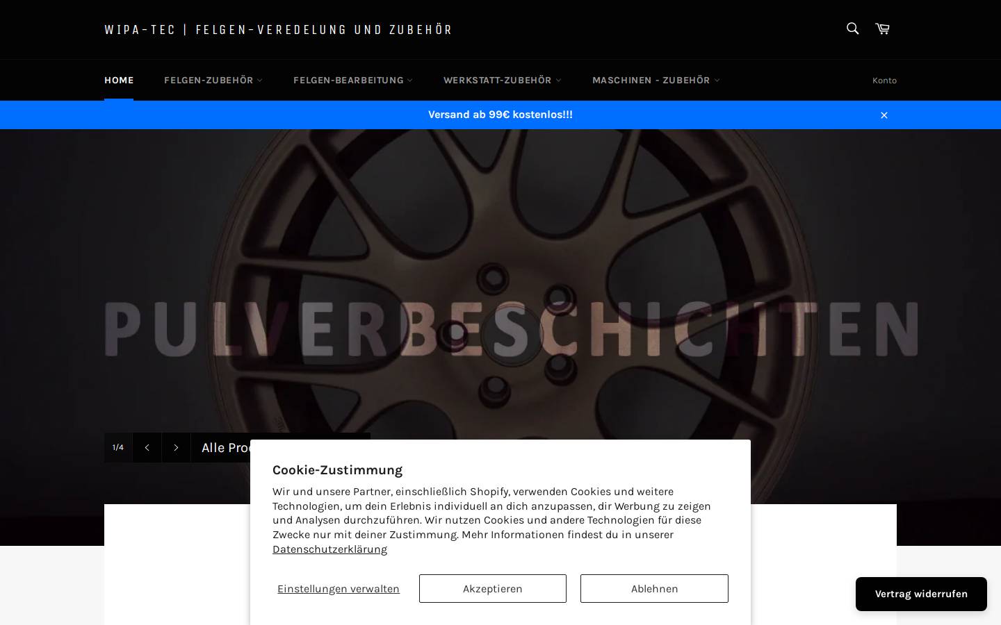 wipa-tec.de homepage screenshot