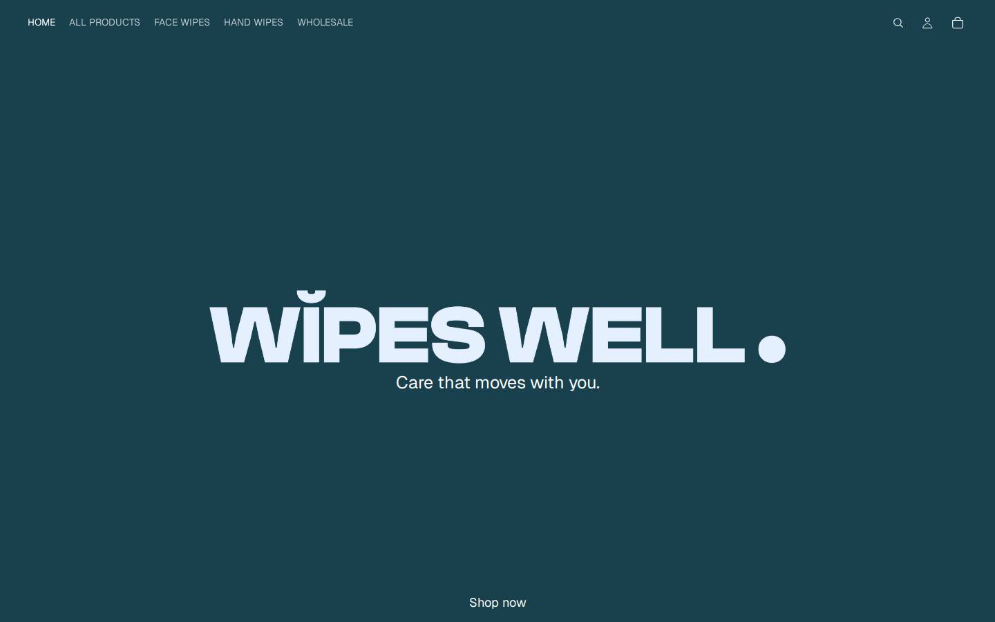 wipeswell.com homepage screenshot
