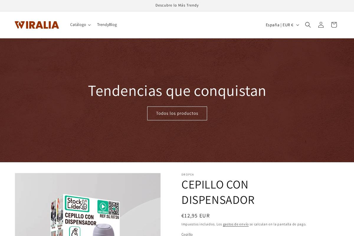 wiralia.com homepage screenshot