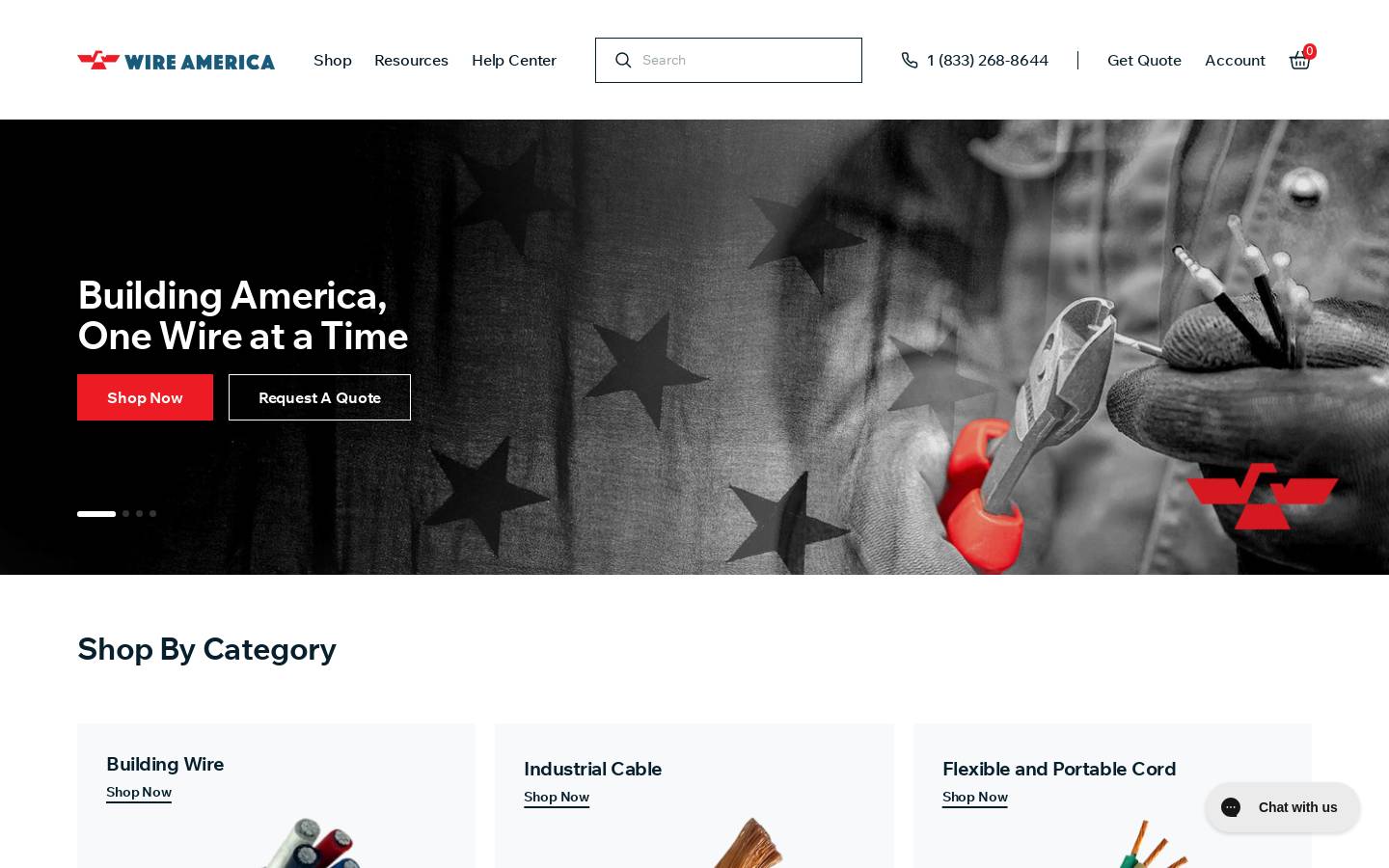 wireamerica.com homepage screenshot