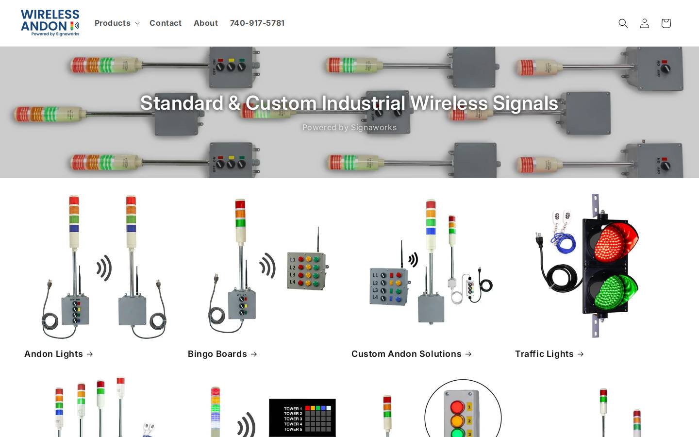 wirelessandon.com homepage screenshot