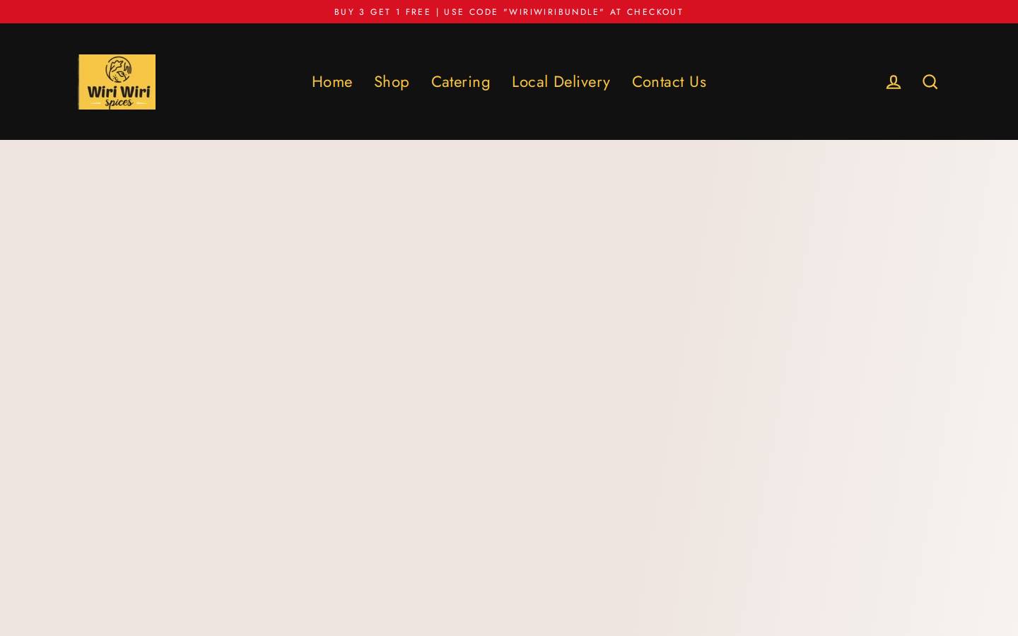 wiriwirispices.com homepage screenshot