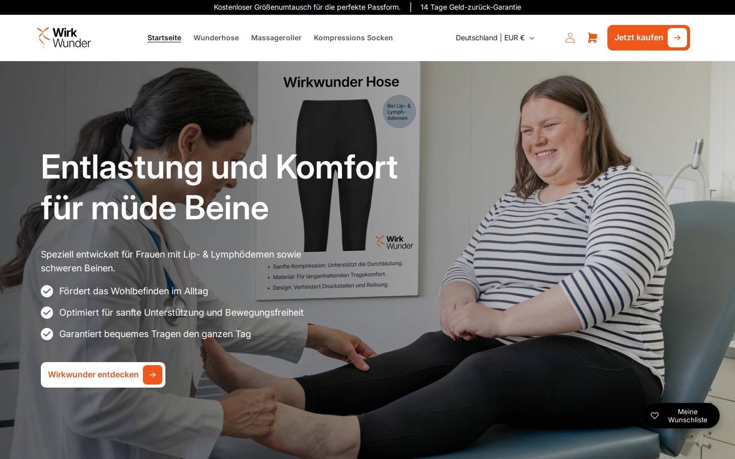 Wirkwunder homepage screenshot