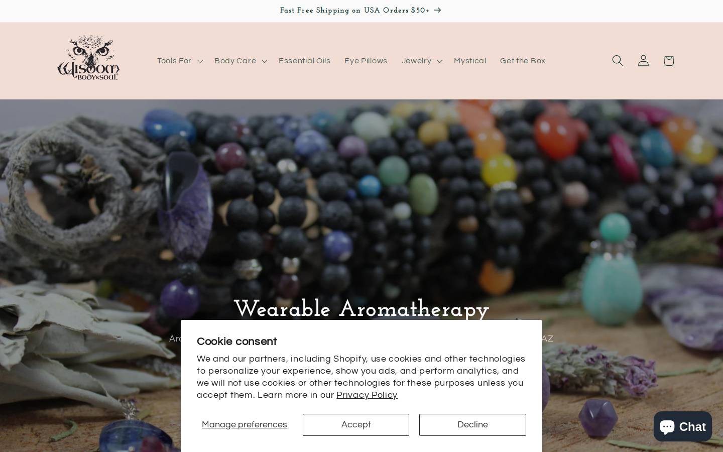 wisdombodysoul.com homepage screenshot