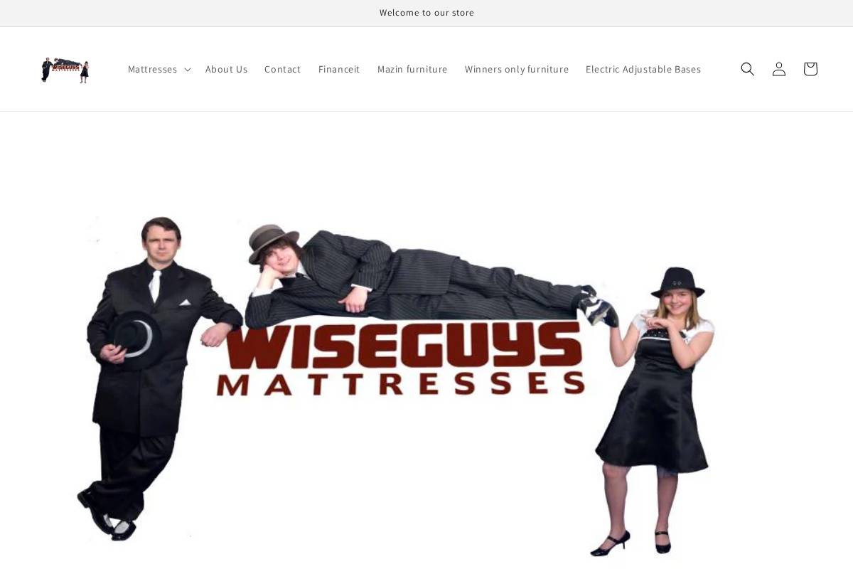 wiseguysmattresses.ca homepage screenshot