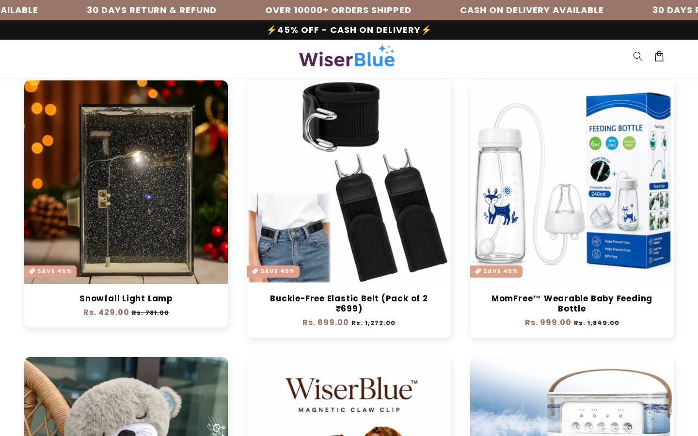 wiserblue.online homepage screenshot