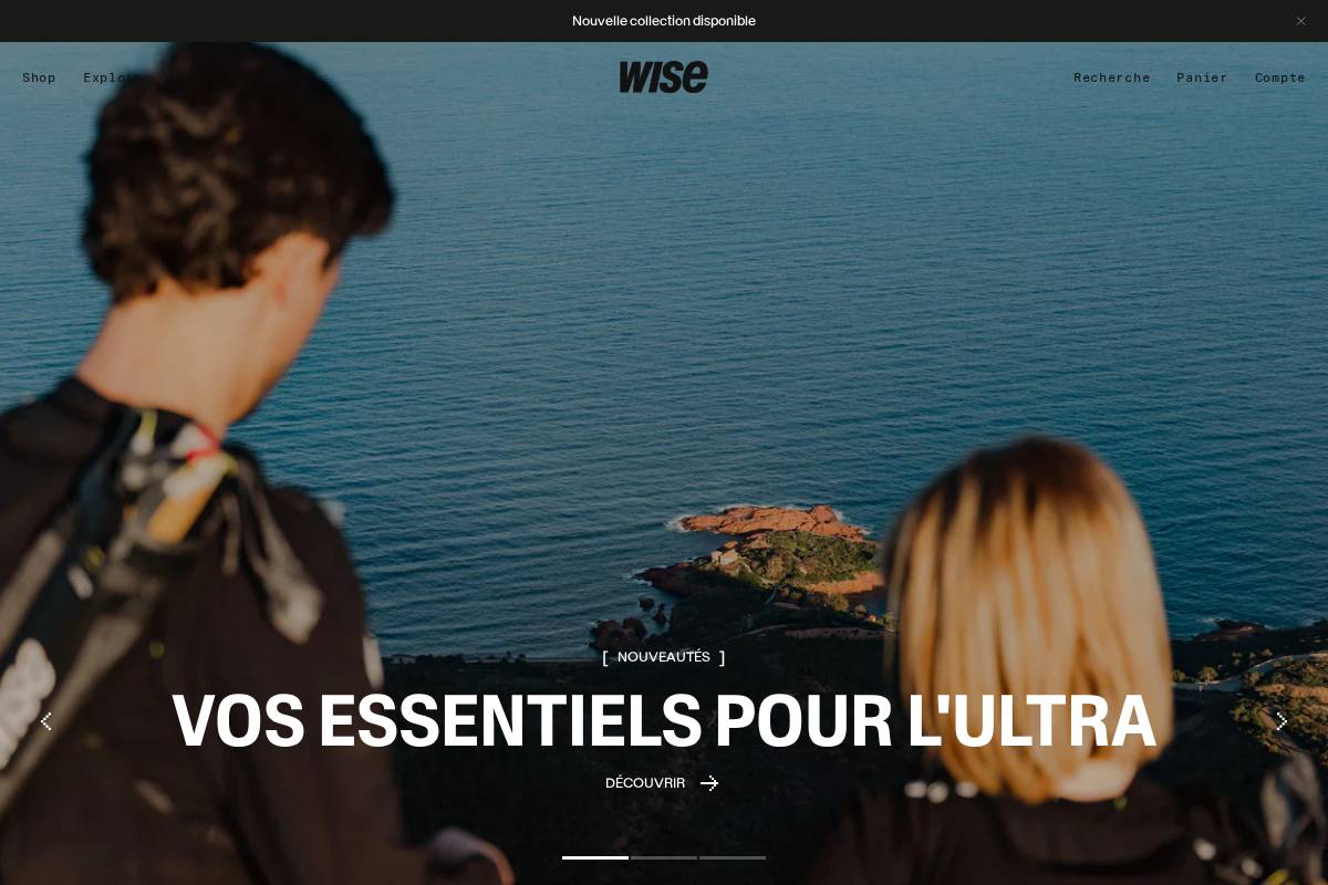 Wiseultrarunning homepage screenshot