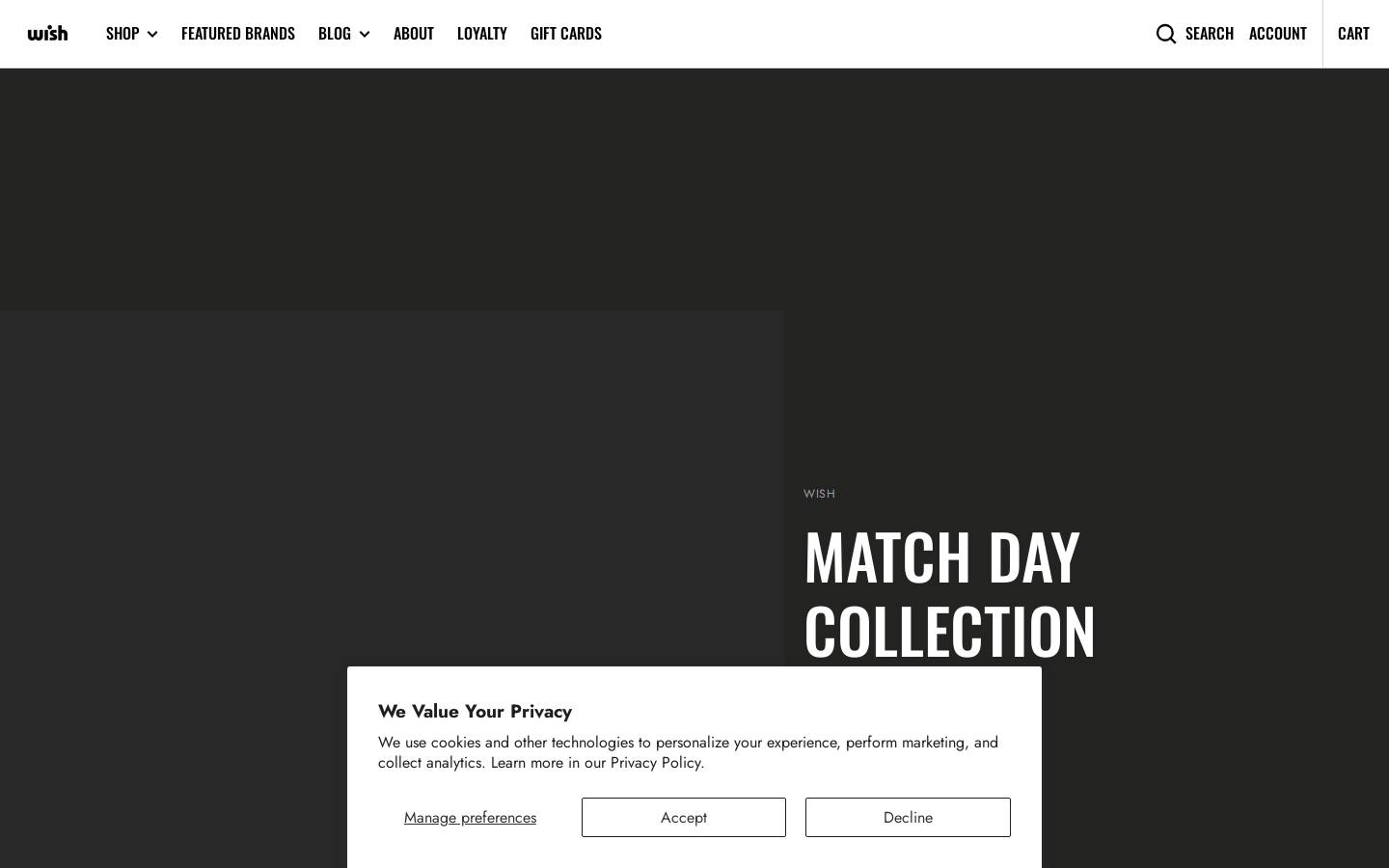 Wish Atlanta homepage screenshot