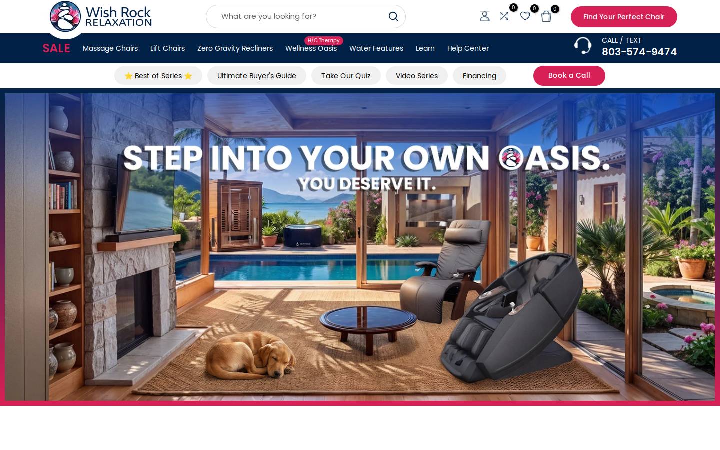 wishrockrelaxation.com homepage screenshot