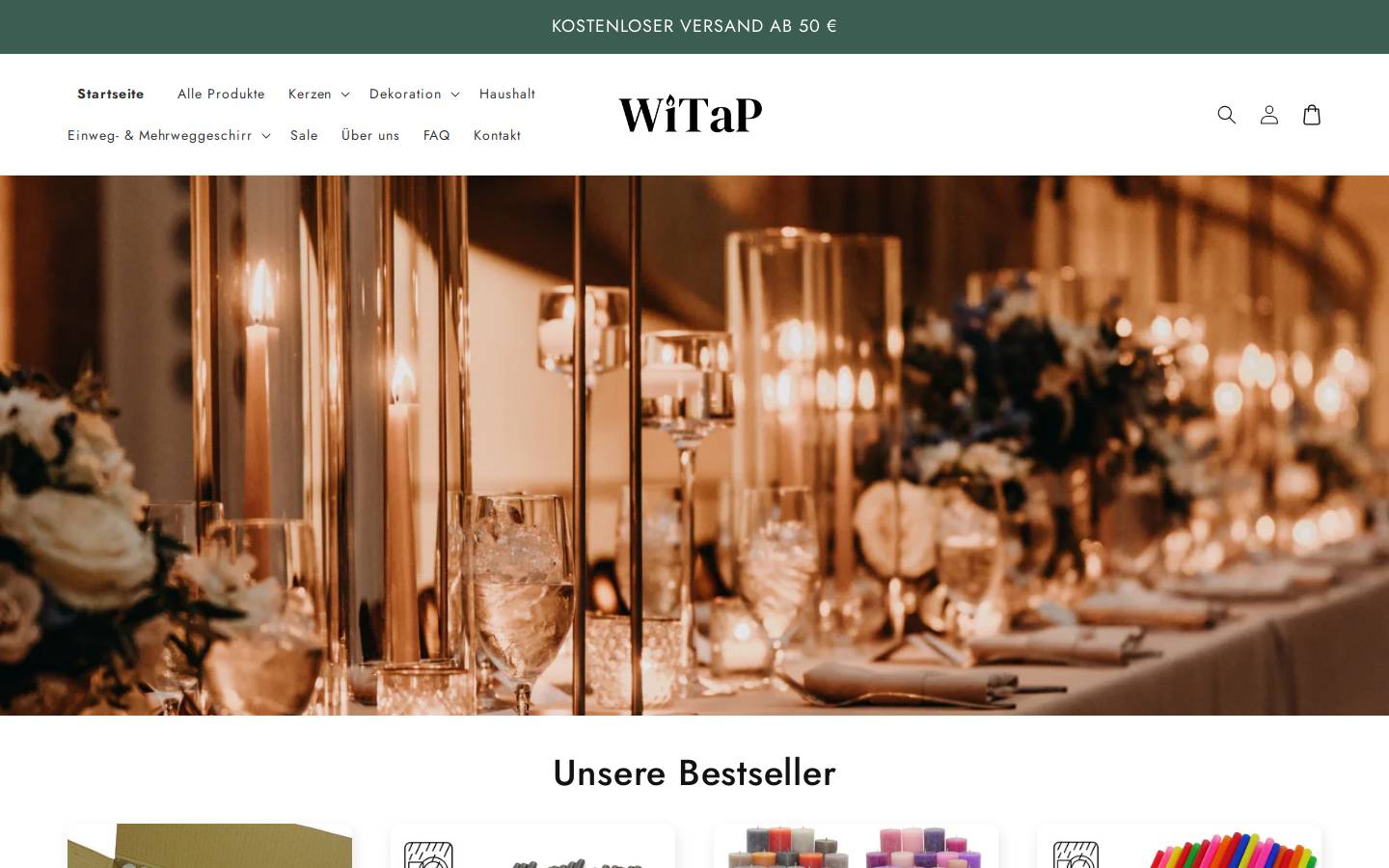 Witap homepage screenshot
