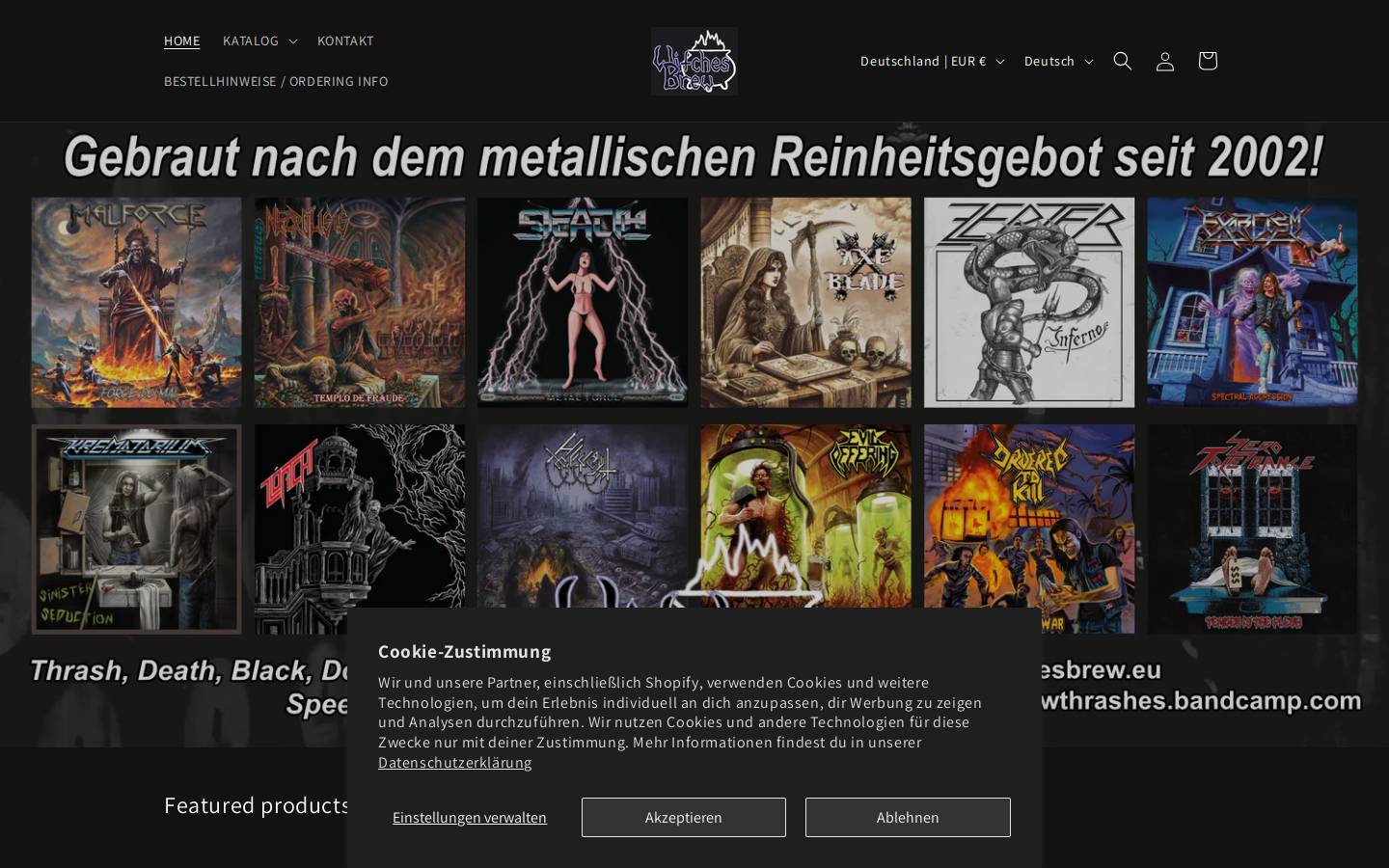 witchesbrew.eu homepage screenshot