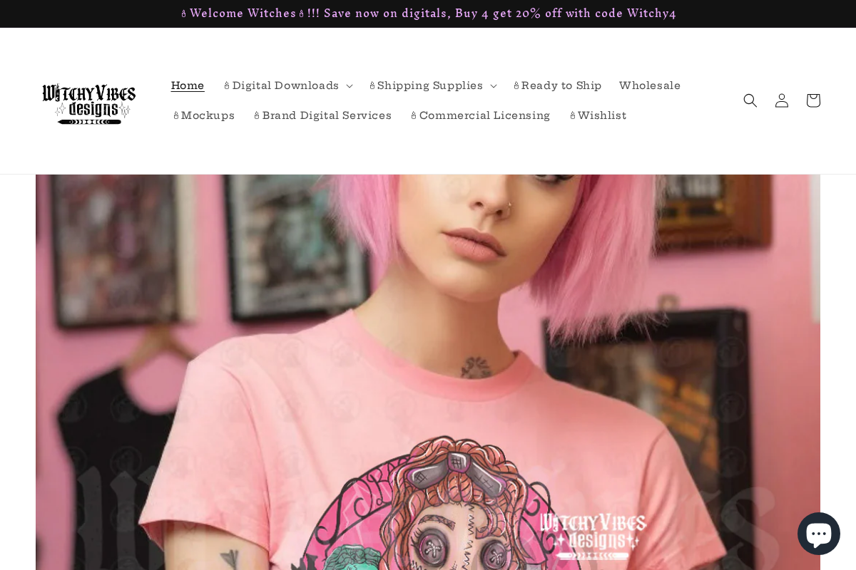Witchy Vibes Designs homepage screenshot