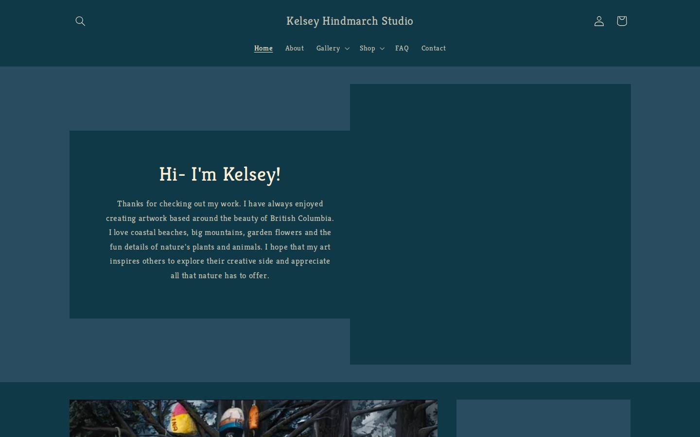 withpenandpaint.com homepage screenshot